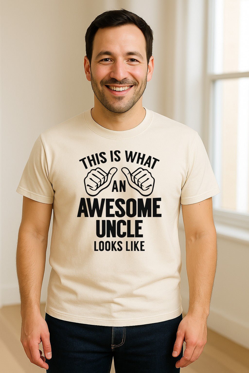 This Is What an Awesome Uncle Looks Like T-Shirt, Funny Family Gift for Birthdays and Father's Day
