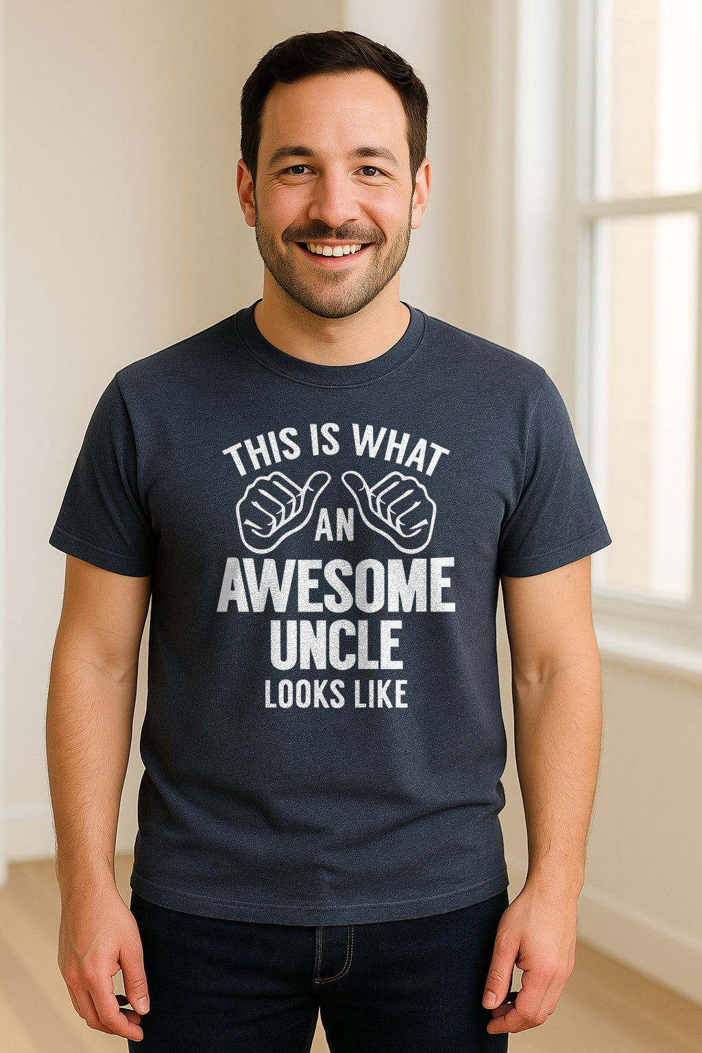 This Is What an Awesome Uncle Looks Like T-Shirt, Funny Family Gift for Birthdays and Father's Day