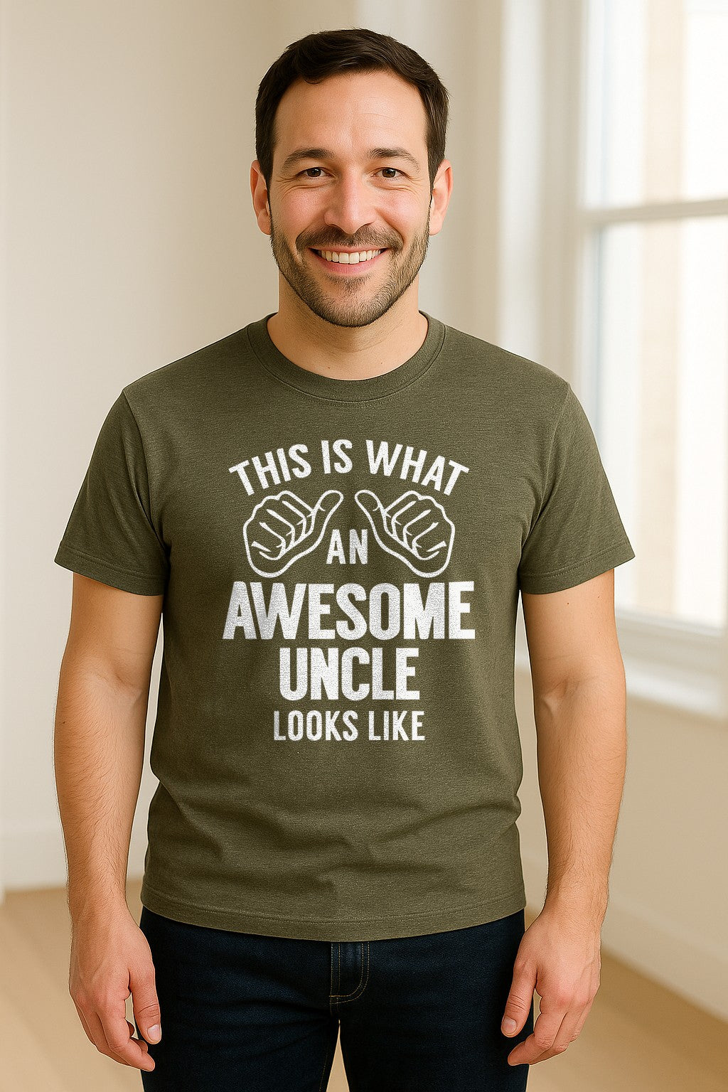This Is What an Awesome Uncle Looks Like T-Shirt, Funny Family Gift for Birthdays and Father's Day