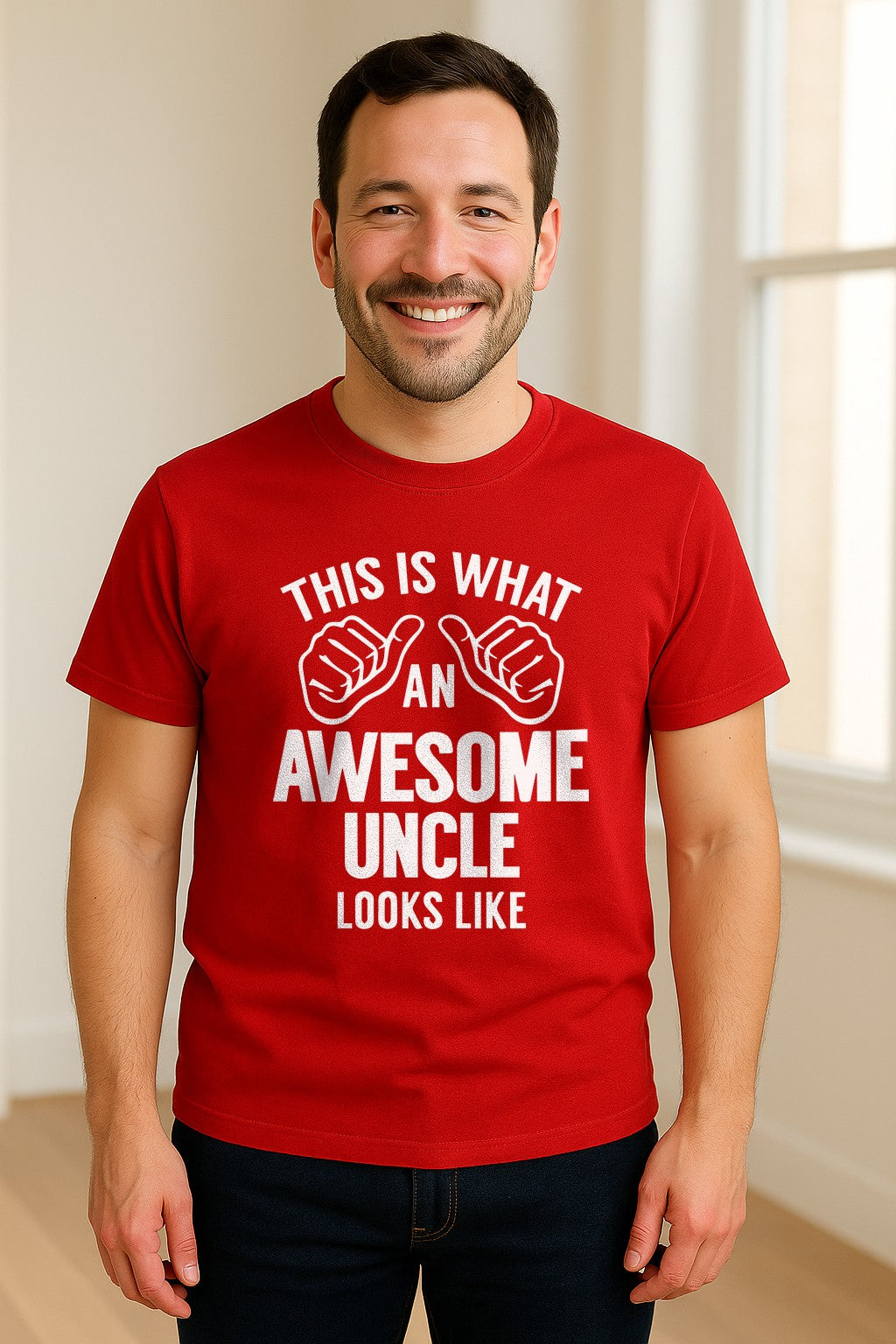 This Is What an Awesome Uncle Looks Like T-Shirt, Funny Family Gift for Birthdays and Father's Day