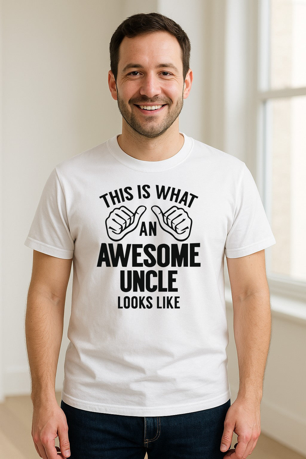 This Is What an Awesome Uncle Looks Like T-Shirt, Funny Family Gift for Birthdays and Father's Day