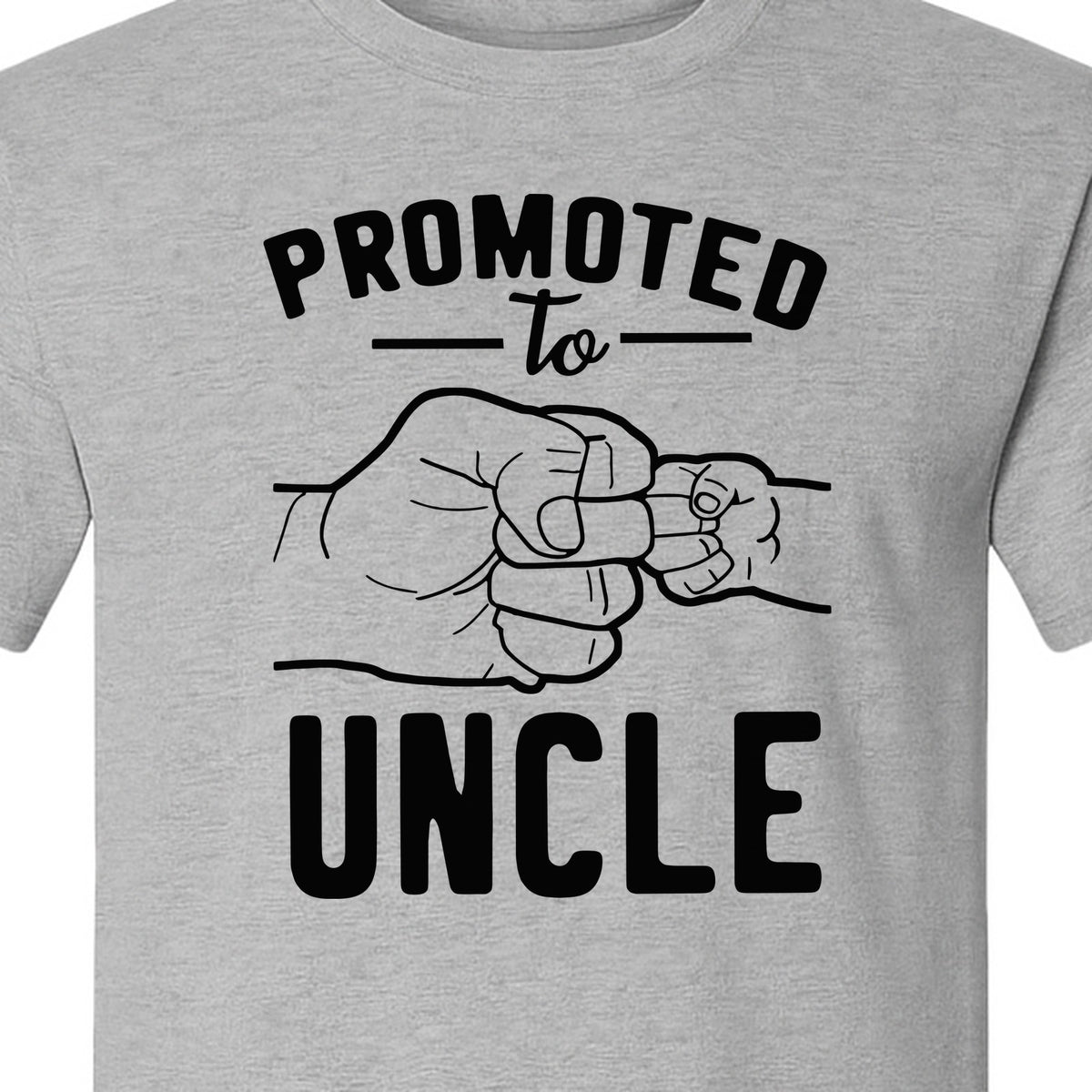 Promoted to Uncle T-Shirt, Baby Announcement Graphic for Pregnancy Reveal and New Family Members