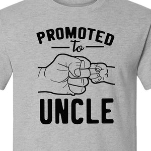 Promoted to Uncle T-Shirt, Baby Announcement Graphic for Pregnancy Reveal and New Family Members