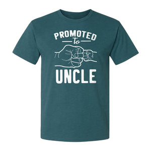 Promoted to Uncle T-Shirt, Baby Announcement Graphic for Pregnancy Reveal and New Family Members
