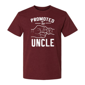 Promoted to Uncle T-Shirt, Baby Announcement Graphic for Pregnancy Reveal and New Family Members