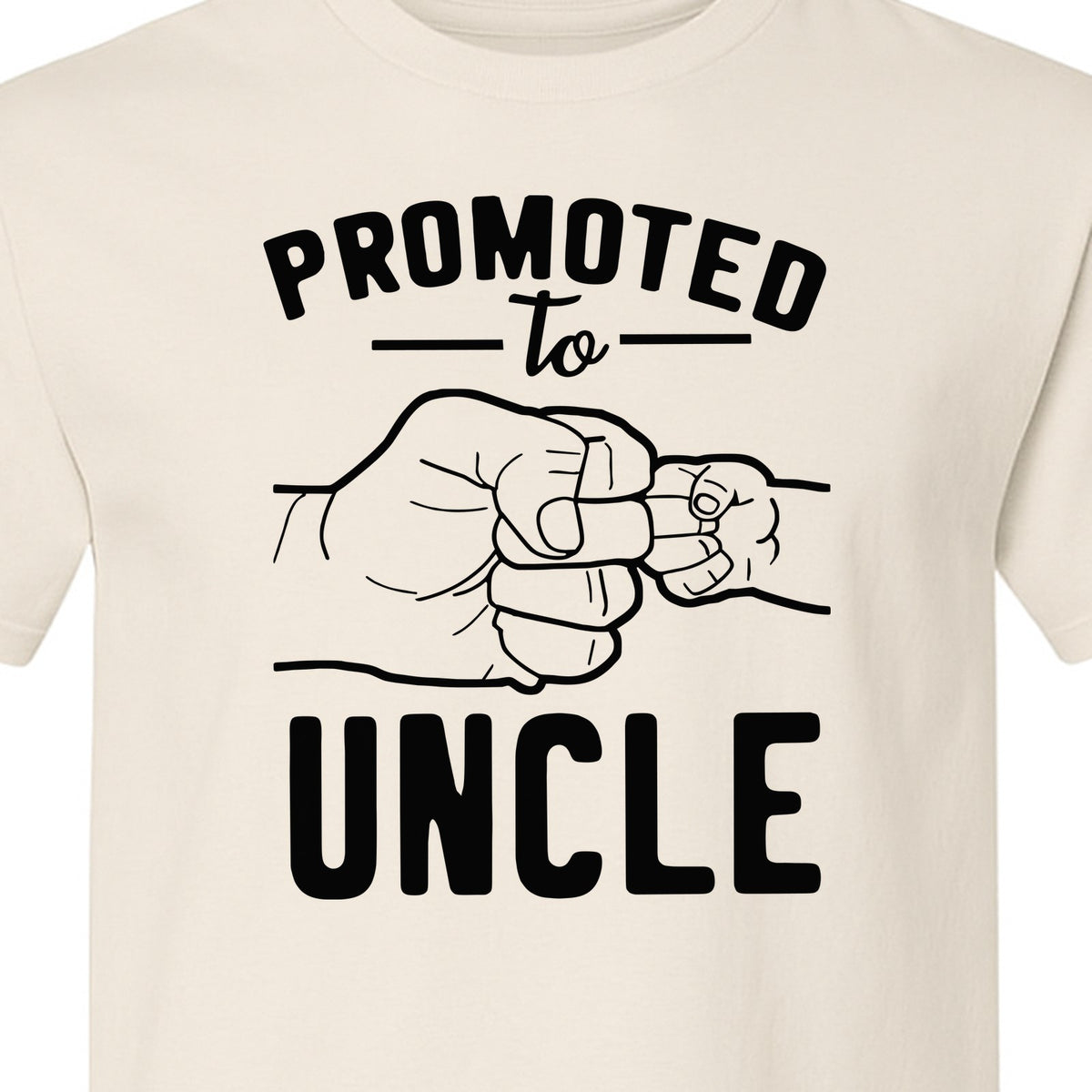 Promoted to Uncle T-Shirt, Baby Announcement Graphic for Pregnancy Reveal and New Family Members