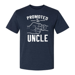Promoted to Uncle T-Shirt, Baby Announcement Graphic for Pregnancy Reveal and New Family Members