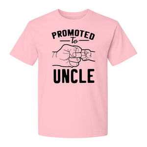 Promoted to Uncle T-Shirt, Baby Announcement Graphic for Pregnancy Reveal and New Family Members