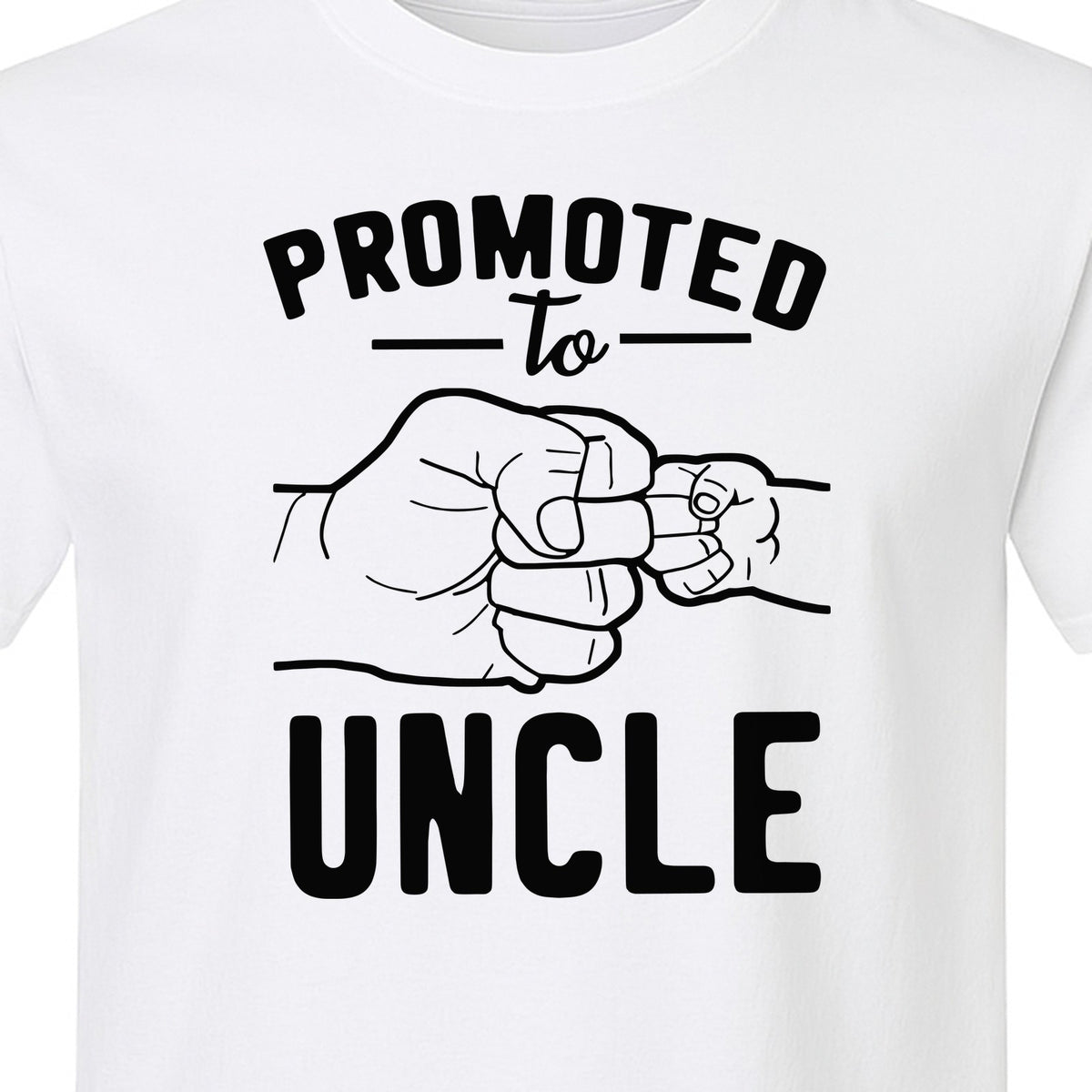 Promoted to Uncle T-Shirt, Baby Announcement Graphic for Pregnancy Reveal and New Family Members