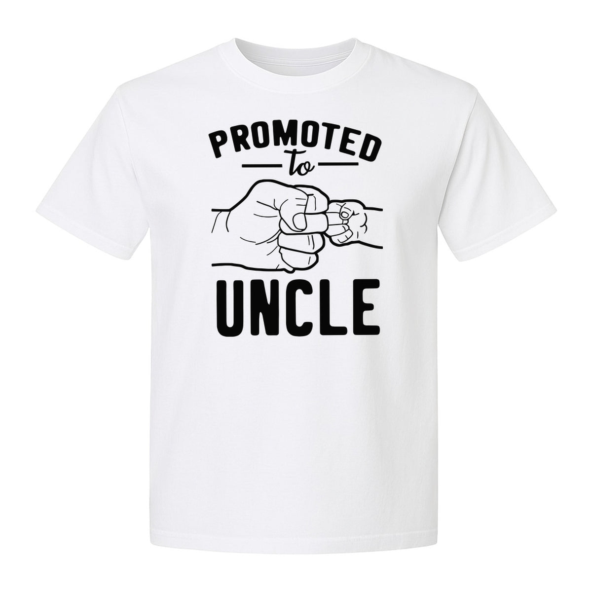 Promoted to Uncle T-Shirt, Baby Announcement Graphic for Pregnancy Reveal and New Family Members