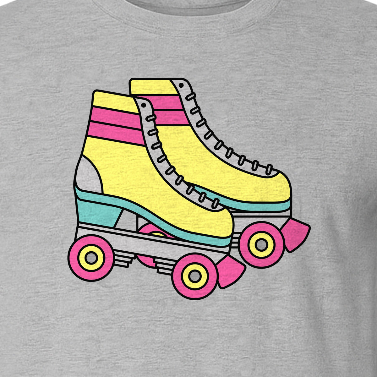 Roller Skate T-Shirt, Retro Quad Design for Derby Fans, Skating Rink Birthdays and Bachelorettes