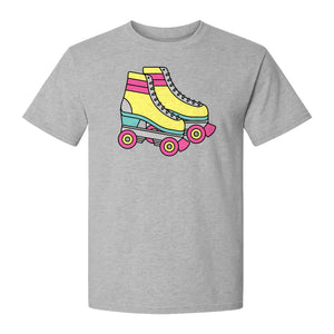 Roller Skate T-Shirt, Retro Quad Design for Derby Fans, Skating Rink Birthdays and Bachelorettes