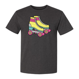 Roller Skate T-Shirt, Retro Quad Design for Derby Fans, Skating Rink Birthdays and Bachelorettes
