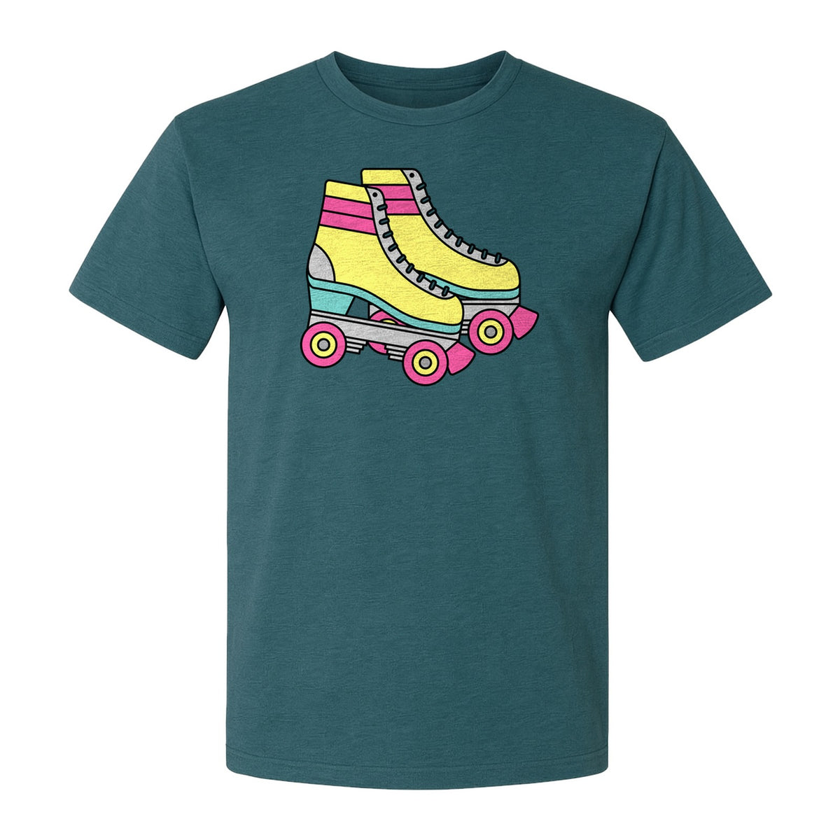 Roller Skate T-Shirt, Retro Quad Design for Derby Fans, Skating Rink Birthdays and Bachelorettes