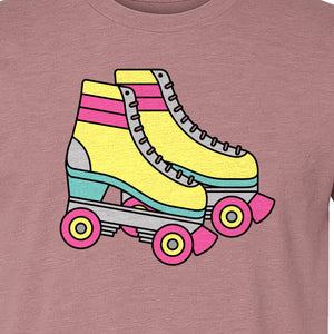 Roller Skate T-Shirt, Retro Quad Design for Derby Fans, Skating Rink Birthdays and Bachelorettes