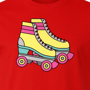 Roller Skate T-Shirt, Retro Quad Design for Derby Fans, Skating Rink Birthdays and Bachelorettes