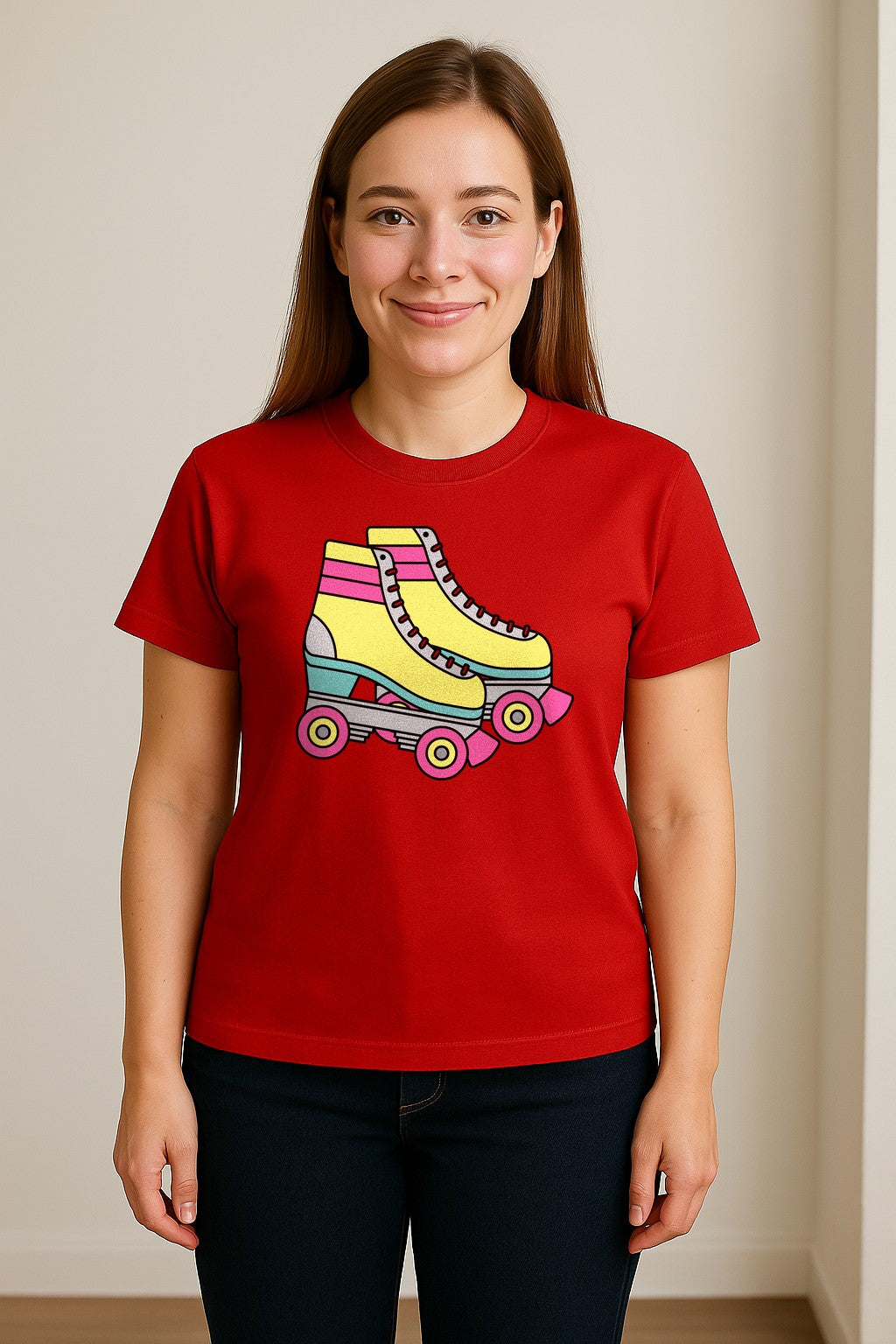 Roller Skate T-Shirt, Retro Quad Design for Derby Fans, Skating Rink Birthdays and Bachelorettes