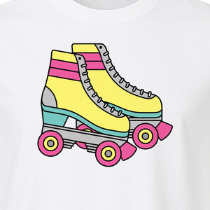 Roller Skate T-Shirt, Retro Quad Design for Derby Fans, Skating Rink Birthdays and Bachelorettes