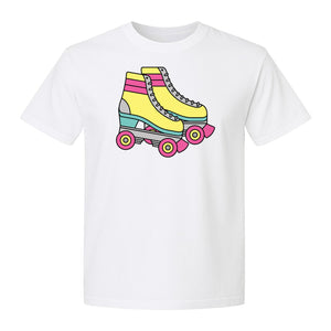 Roller Skate T-Shirt, Retro Quad Design for Derby Fans, Skating Rink Birthdays and Bachelorettes