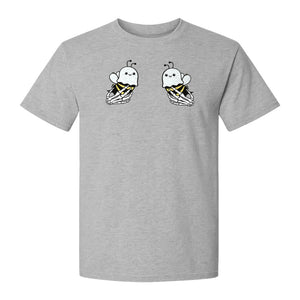 Halloween T-Shirt, Ghost Bee and Skeleton Hands Design for Spooky Season Costume Parties