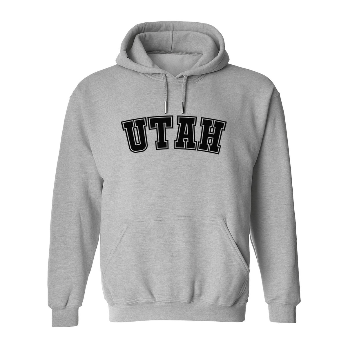 Utah Hoodie, Collegiate Block Letter State Pride Pullover for Locals and Travelers