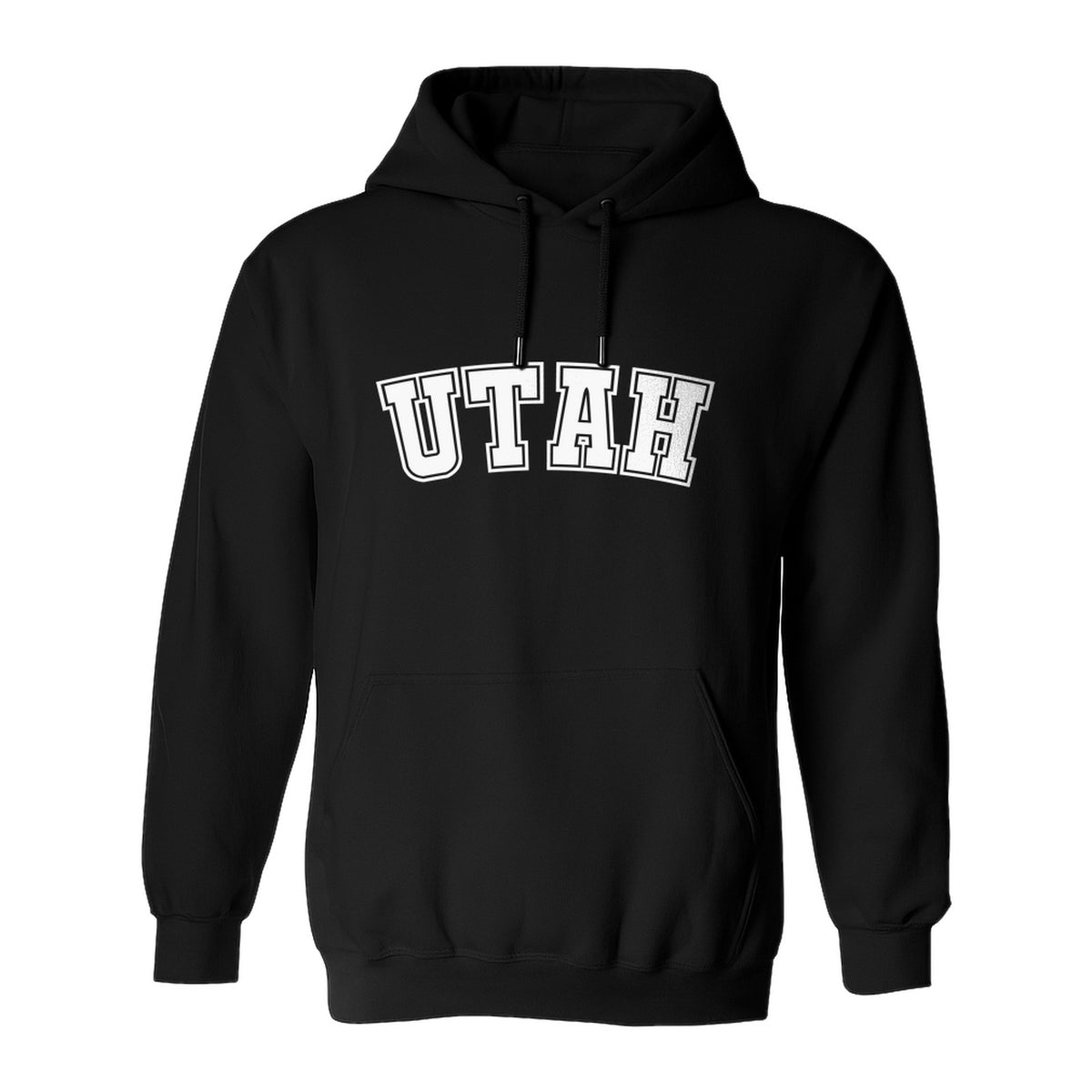 Utah Hoodie, Collegiate Block Letter State Pride Pullover for Locals and Travelers