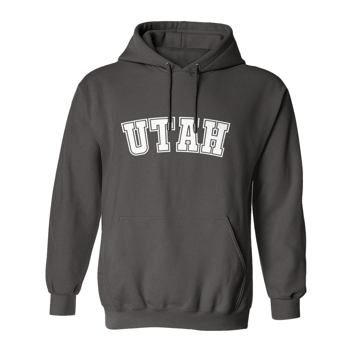 Utah Hoodie, Collegiate Block Letter State Pride Pullover for Locals and Travelers