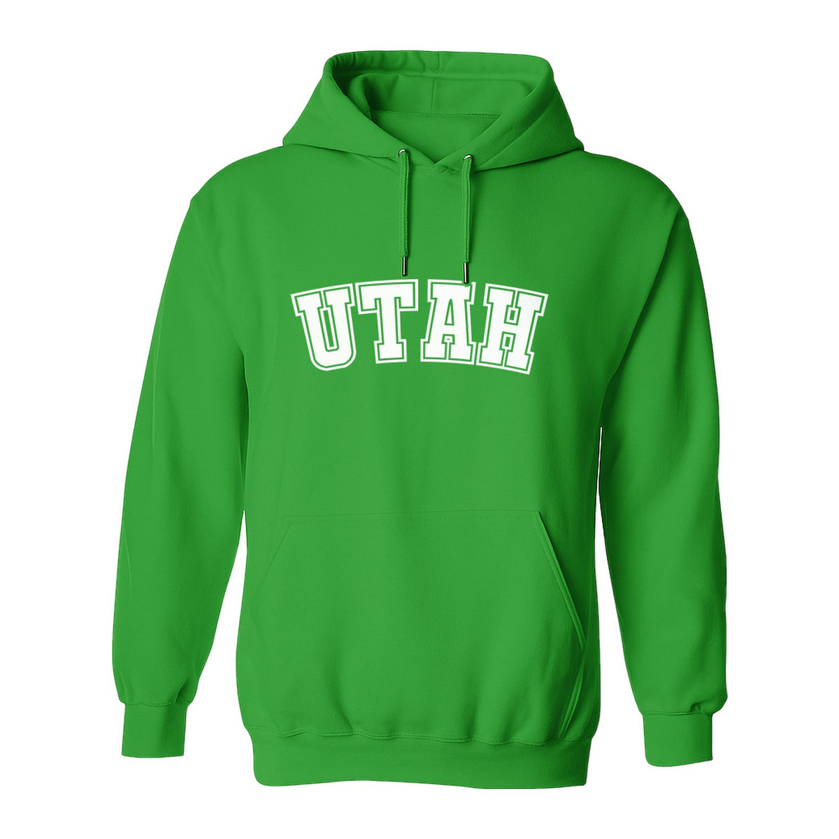 Utah Hoodie, Collegiate Block Letter State Pride Pullover for Locals and Travelers