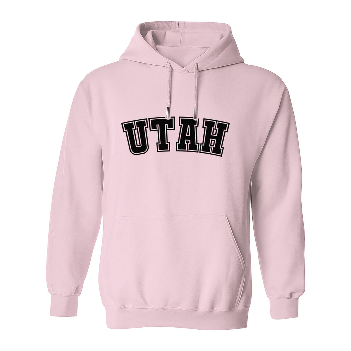 Utah Hoodie, Collegiate Block Letter State Pride Pullover for Locals and Travelers