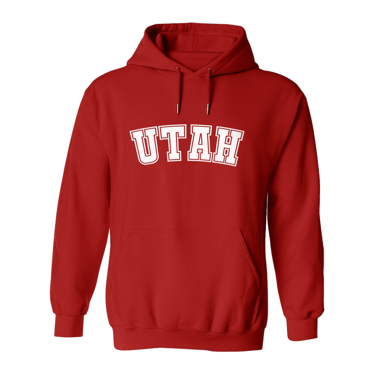 Utah Hoodie, Collegiate Block Letter State Pride Pullover for Locals and Travelers