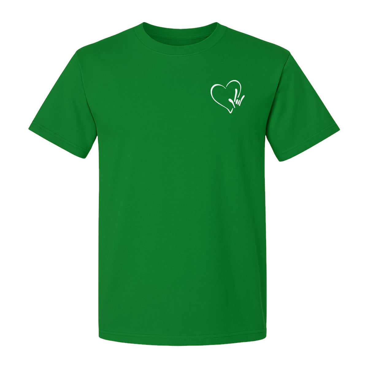 ASL I Love You Heart T-Shirt, Sign Language Deaf Awareness Design for Teachers, Interpreters and Allies