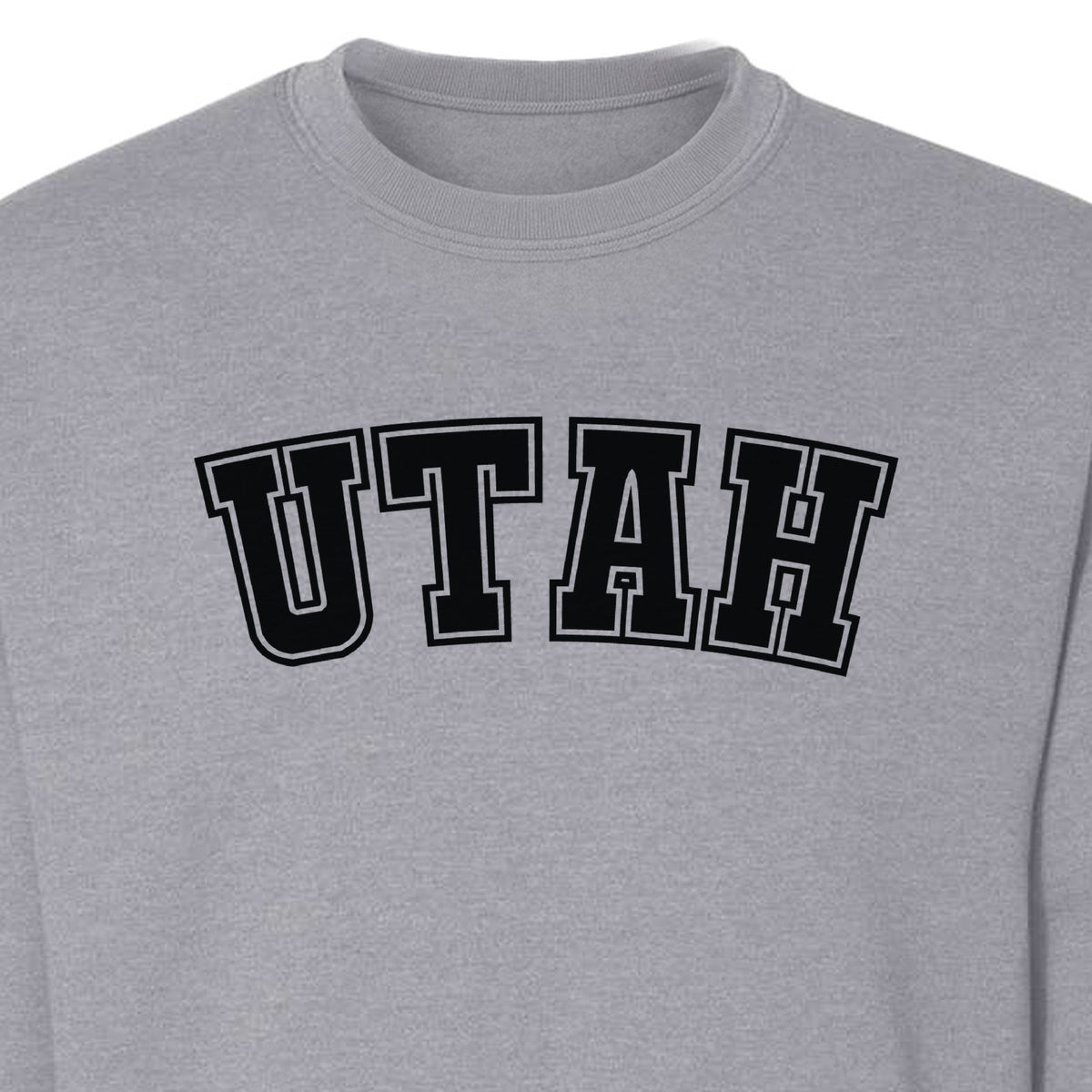 Utah Sweatshirt, Retro Collegiate Lettering Crewneck for State Pride and Travel