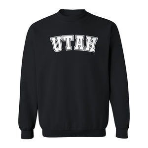 Utah Sweatshirt, Retro Collegiate Lettering Crewneck for State Pride and Travel
