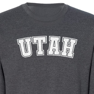 Utah Sweatshirt, Retro Collegiate Lettering Crewneck for State Pride and Travel