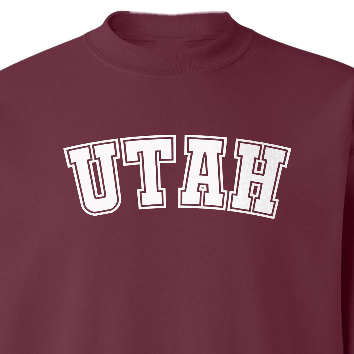 Utah Sweatshirt, Retro Collegiate Lettering Crewneck for State Pride and Travel
