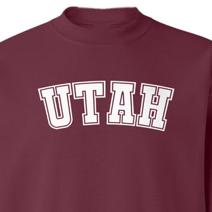 Utah Sweatshirt, Retro Collegiate Lettering Crewneck for State Pride and Travel