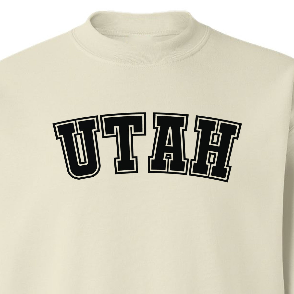 Utah Sweatshirt, Retro Collegiate Lettering Crewneck for State Pride and Travel