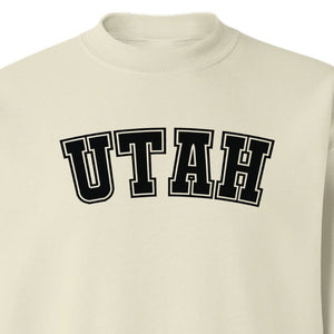 Utah Sweatshirt, Retro Collegiate Lettering Crewneck for State Pride and Travel