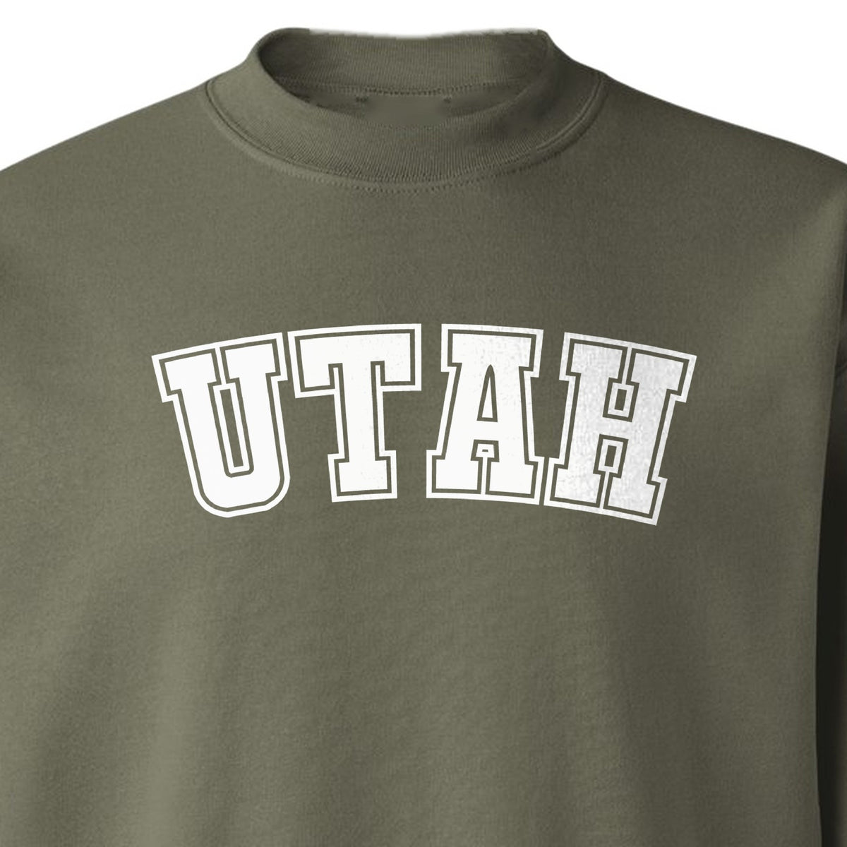 Utah Sweatshirt, Retro Collegiate Lettering Crewneck for State Pride and Travel
