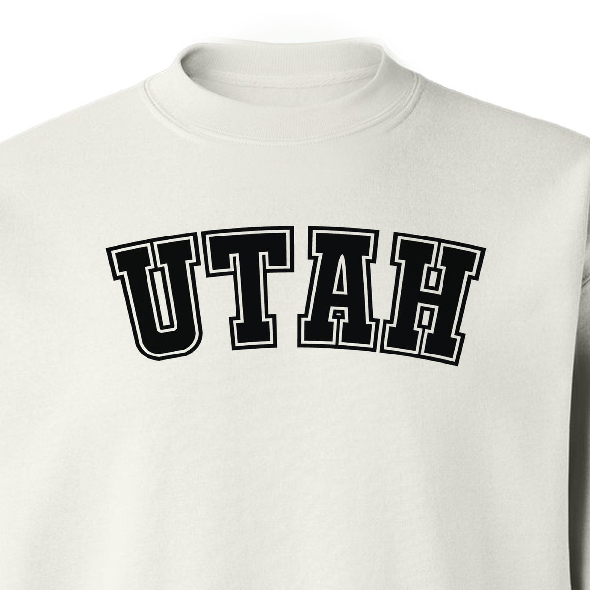 Utah Sweatshirt, Retro Collegiate Lettering Crewneck for State Pride and Travel