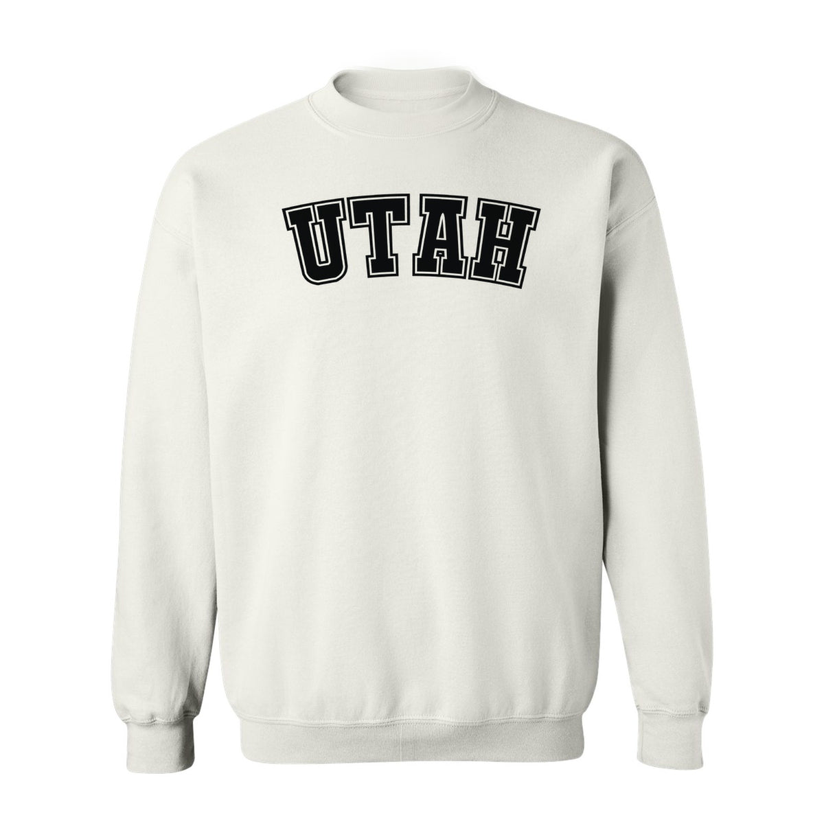Utah Sweatshirt, Retro Collegiate Lettering Crewneck for State Pride and Travel