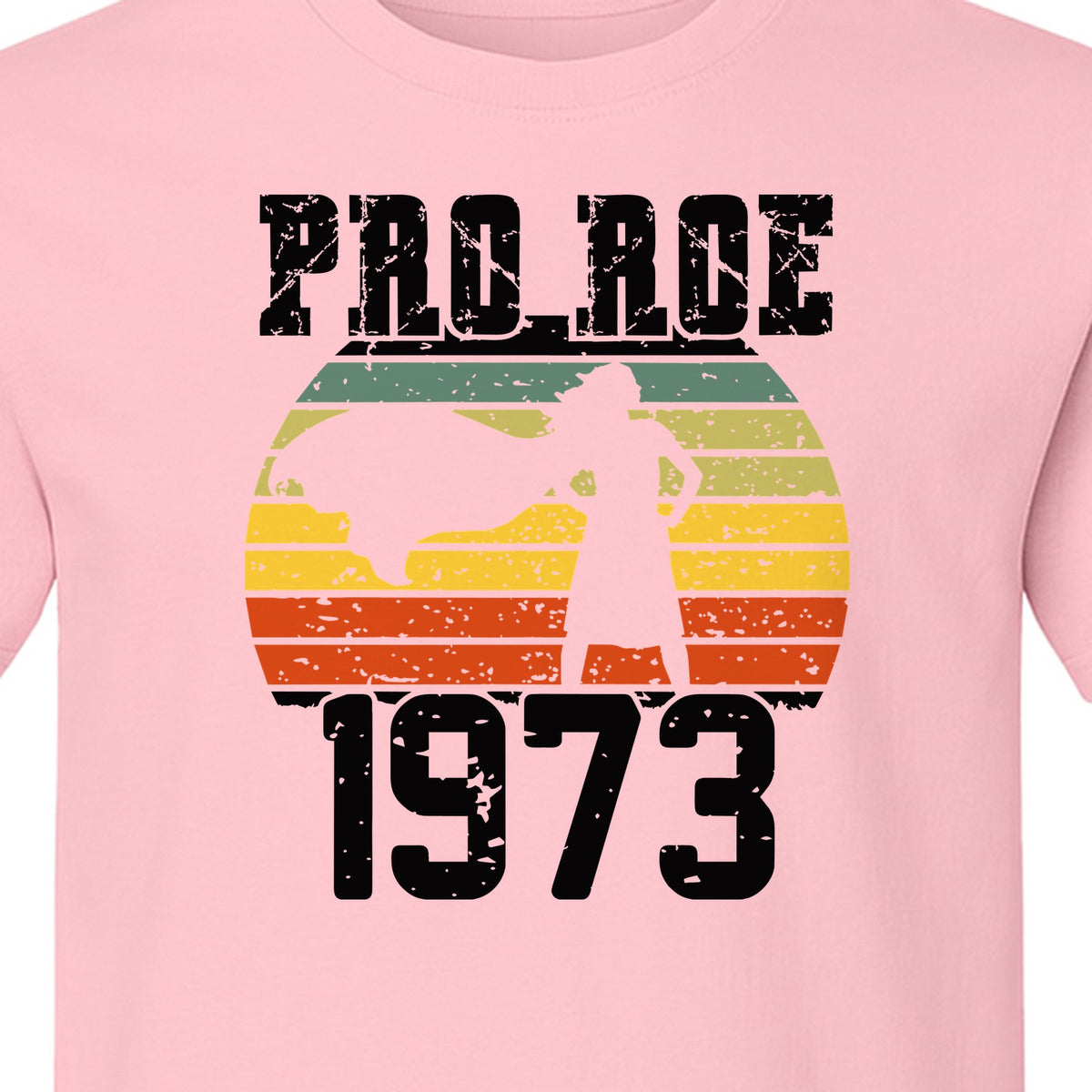 Pro Roe 1973 T-Shirt, Vintage Raised Fist Feminist Statement for Reproductive Rights Advocates