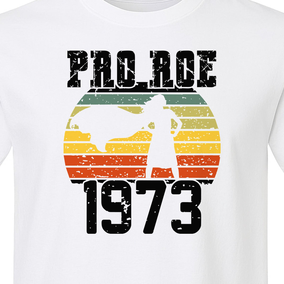 Pro Roe 1973 T-Shirt, Vintage Raised Fist Feminist Statement for Reproductive Rights Advocates