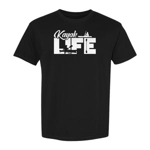 Kayak Life T-Shirt, Distressed Paddle Sport Graphic Tee for Kayakers and Outdoor Adventure Lovers