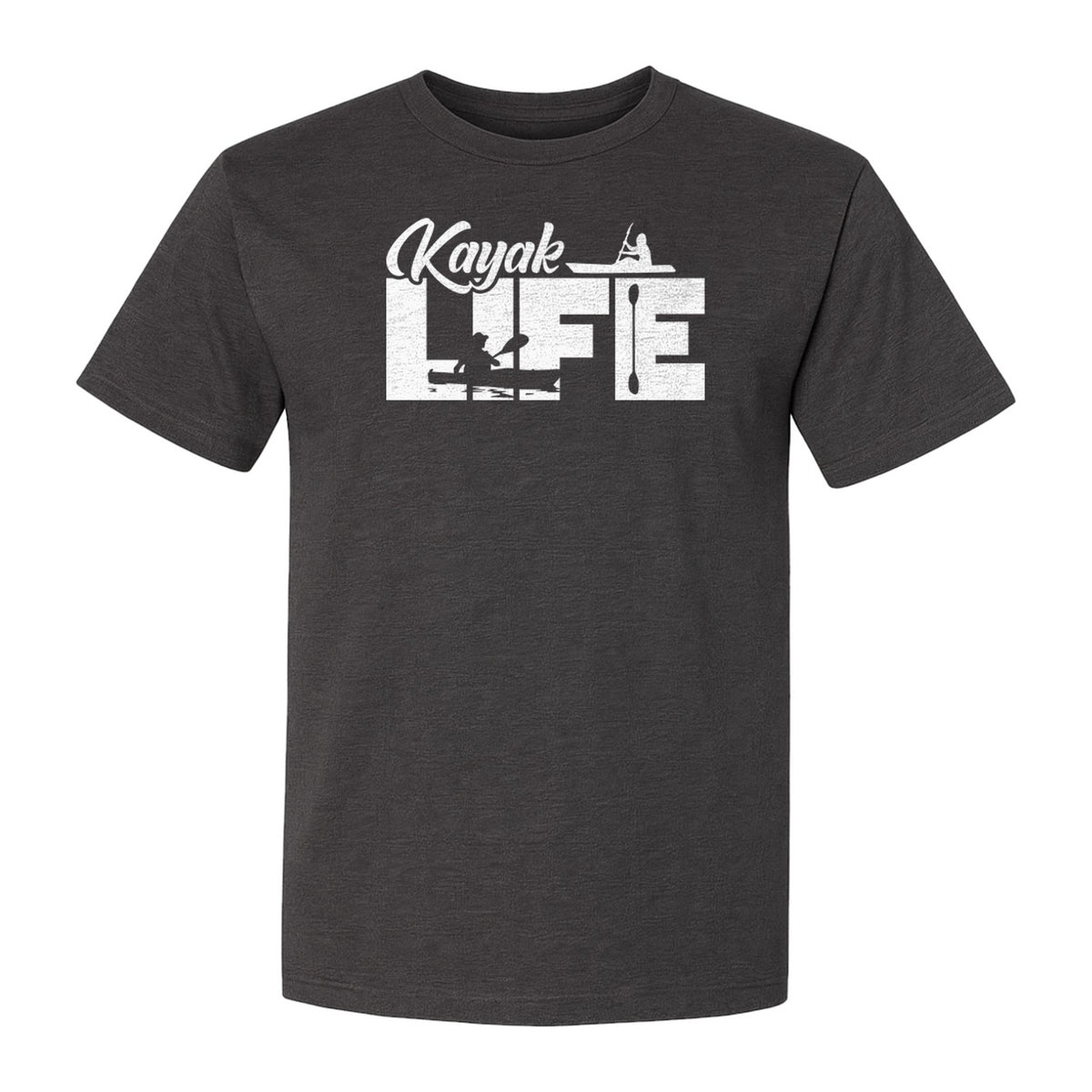Kayak Life T-Shirt, Distressed Paddle Sport Graphic Tee for Kayakers and Outdoor Adventure Lovers