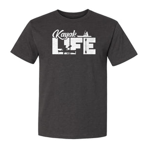 Kayak Life T-Shirt, Distressed Paddle Sport Graphic Tee for Kayakers and Outdoor Adventure Lovers