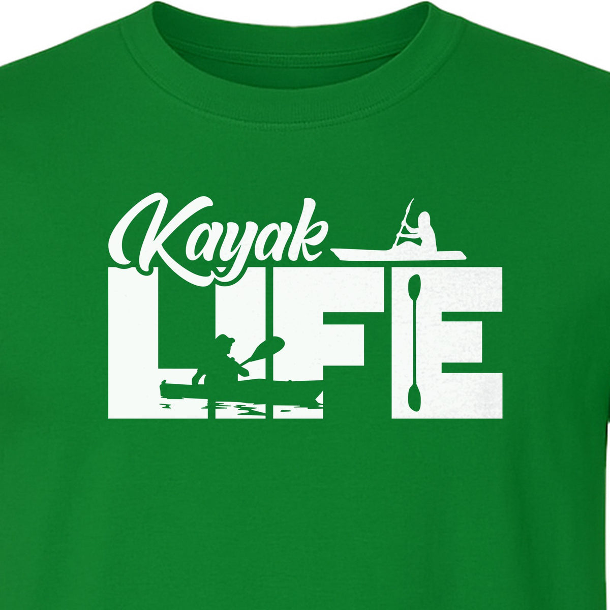 Kayak Life T-Shirt, Distressed Paddle Sport Graphic Tee for Kayakers and Outdoor Adventure Lovers