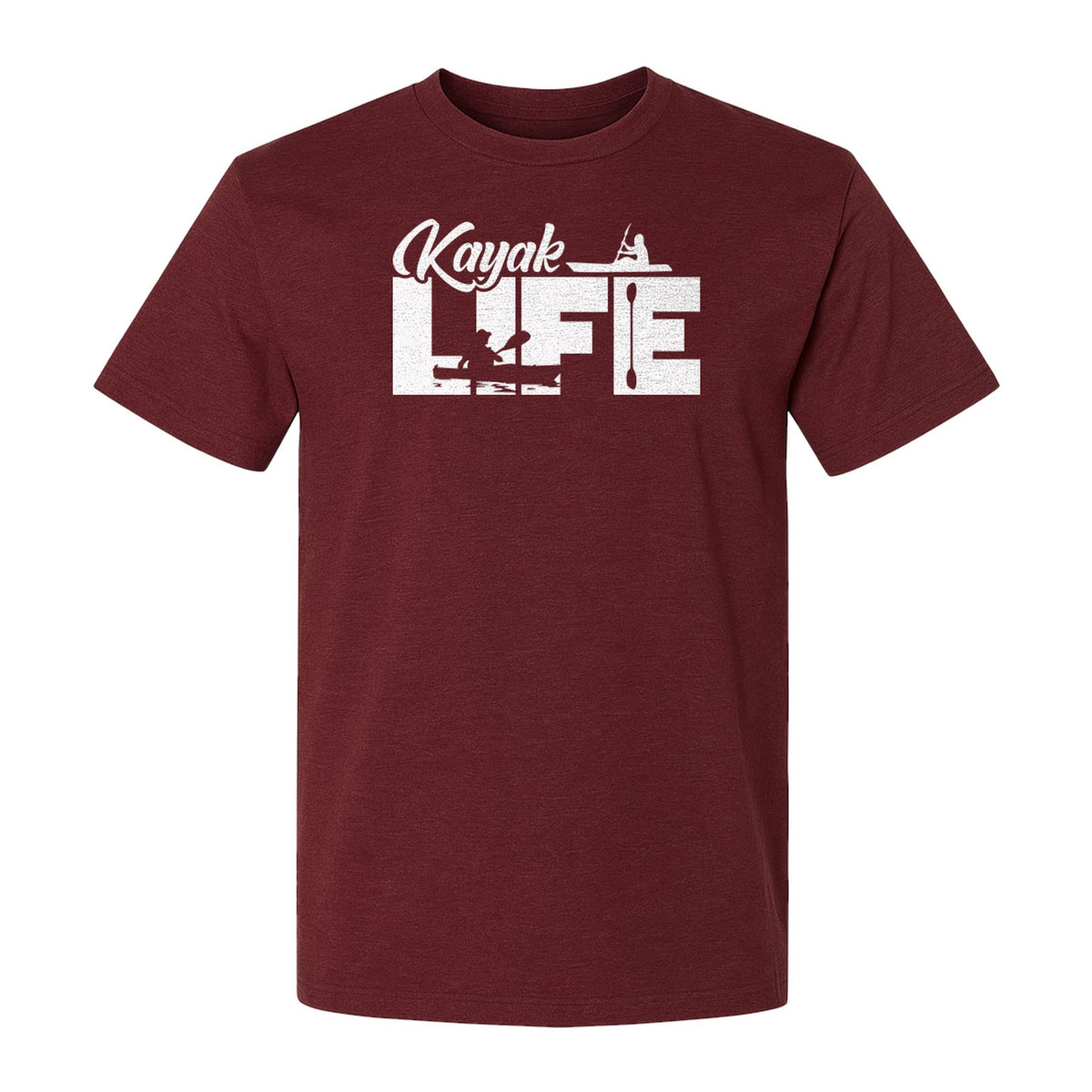 Kayak Life T-Shirt, Distressed Paddle Sport Graphic Tee for Kayakers and Outdoor Adventure Lovers