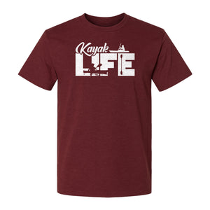 Kayak Life T-Shirt, Distressed Paddle Sport Graphic Tee for Kayakers and Outdoor Adventure Lovers