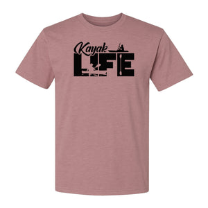 Kayak Life T-Shirt, Distressed Paddle Sport Graphic Tee for Kayakers and Outdoor Adventure Lovers